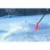 Bigfoot 21in Roller Snow Shovel, Metal Handle, Large D-Grip 1219D-1